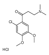1-(2-chloro-4,5-dimethoxyphenyl)-3-(dimethylamino)propan-1-one,hydrochloride结构式