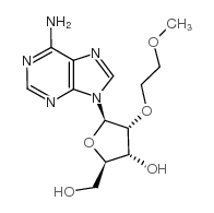 2'-O-(2-甲氧乙基)腺苷结构式
