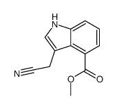methyl 3-(cyanomethyl)-1H-indole-4-carboxylate Structure