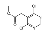 Methyl 2-(4,6-dichloropyrimidin-5-yl)acetate Structure