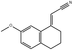 (E)-(3,4-Dihydro-7-methoxy-1(2H)-naphthalenylidene)acetonitrile Structure