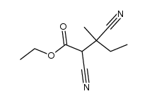 2,3-dicyano-3-methyl-valeric acid ethyl ester结构式