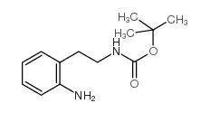 2-(2-氨基苯基)乙基氨基甲酸叔丁酯结构式