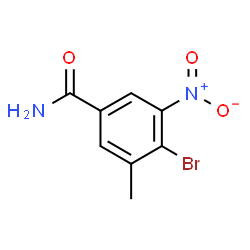 4-Bromo-3-methyl-5-nitrobenzamide Structure