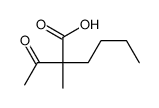 (2S)-2-acetyl-2-methylhexanoic acid Structure