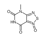 4-methyl-5,7-dioxo-4,5,6,7-tetrahydro-[1,2,5]thiadiazolo[3,4-d]pyrimidine 1-oxide Structure