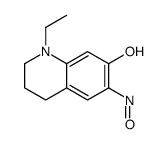 1-ethyl-6-nitroso-3,4-dihydro-2H-quinolin-7-ol结构式