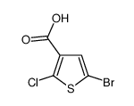 5-bromo-2-chlorothiophene-3-carboxylic acid structure
