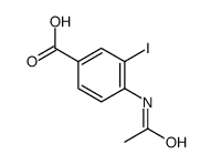 4-Acetamido-3-iodobenzoic acid Structure