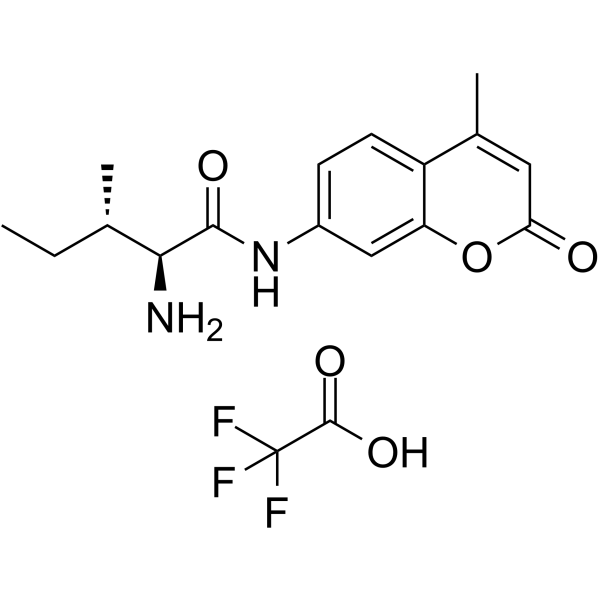 H-L-异亮氨酰-7-氨基-4-甲基香豆素三氟乙酸盐图片