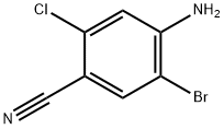 4-氨基-5-溴-2-氯苯腈结构式