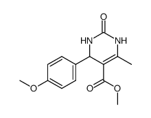 methyl 4-(4-methoxyphenyl)-6-methyl-2-oxo-1,2,3,4-tetrahydropyrimidine-5-carboxylate结构式