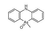 10-methyl-5,10-dihydrophenarsazine 10-oxide结构式