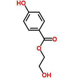 4-羟基苯甲酸2-羟基乙酯结构式