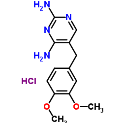 5-(3,4-DIMETHOXYBENZYL)PYRIMIDINE-2,4-DIAMINE HYDROCHLORIDE structure