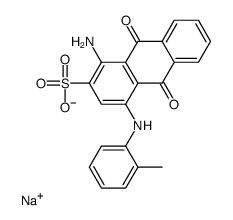 1-氨基-9,10-二氢代-4-[(2-甲苯基)氨基]-9,10-二氧代-2-蒽磺酸钠盐结构式