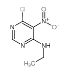 6-氯-N-乙基-5-硝基-4-嘧啶胺结构式