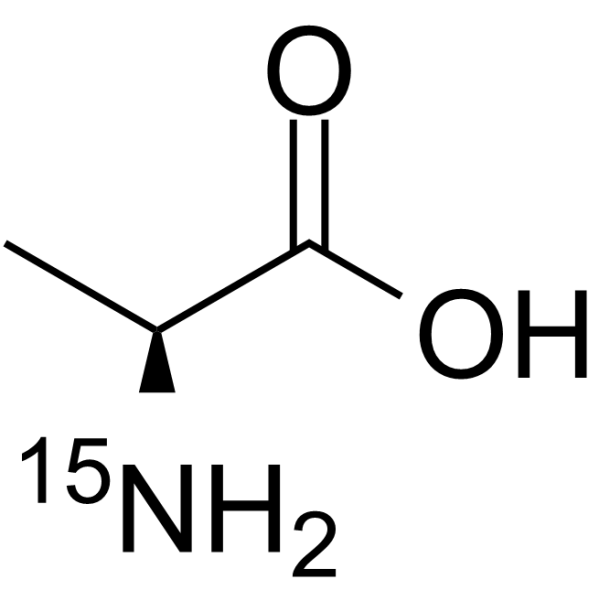 L-丙胺酸-15N结构式