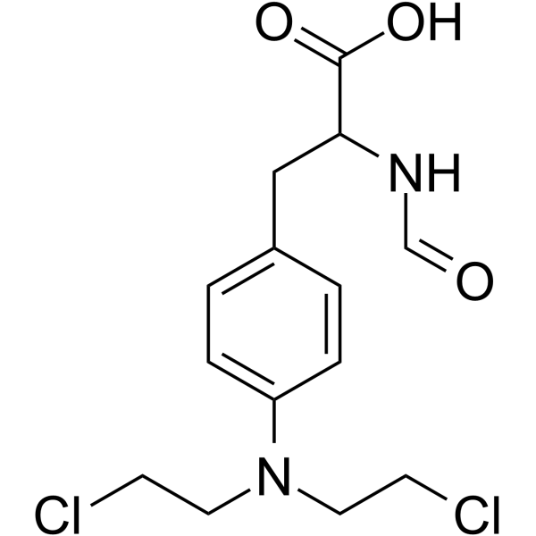 Phenylalanine,4-[bis(2-chloroethyl)amino]-N-formyl-结构式