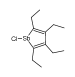 1-chloro-2,3,4,5-tetraethyl-1-stibole结构式