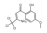 (Z)-3-amino-4,4,4-trichloro-1-(2-hydroxy-4-methoxyphenyl)but-2-en-1-one结构式