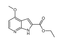 5-苄氧基-4-氮杂吲哚-2-羧酸结构式