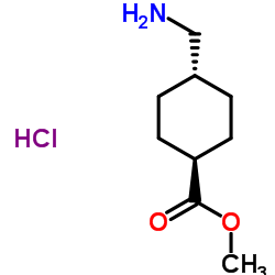 trans-methyl 4-aminomethyl-cyclohexanecarboxylate hydrochloride Structure