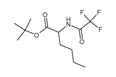 tert-butyl 2-(2,2,2-trifluoroacetamido)hexanoate Structure