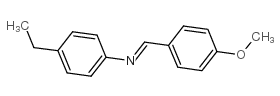 p-甲氧基苄烯-p-乙基苯胺结构式
