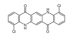 5,12-二氢-4,11-二氯-喹啉并[2,3-B]吖啶-7,14-二酮结构式