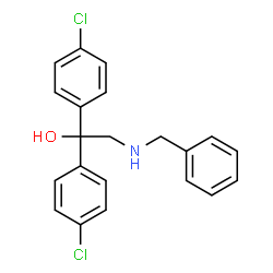 2-(BENZYLAMINO)-1,1-BIS(4-CHLOROPHENYL)-1-ETHANOL Structure