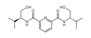 N,N'-bis-[(1S)-1-(hydroxymethyl)-2-methylpropyl]-2,6-pyridinedicarboxamide结构式
