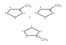 三(甲基环戊二烯基)钇结构式