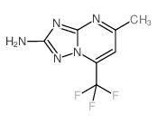 5-甲基-7-(三氟甲基)[1,2,4]三唑-[1,5-a]嘧啶-2-胺结构式