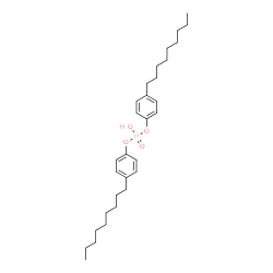 bis(p-nonylphenyl) hydrogen phosphate结构式