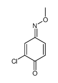 2,5-Cyclohexadiene-1,4-dione,2-chloro-,4-(O-methyloxime) structure