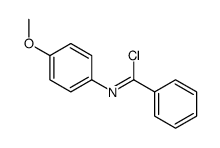 N-(4-methoxyphenyl)benzenecarboximidoyl chloride结构式