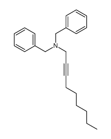 N,N-dibenzylnon-2-yn-1-amine Structure