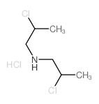 N,N-Bis(2-chloropropyl)amine hydrochloride structure