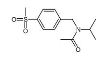 N-[(4-methylsulfonylphenyl)methyl]-N-propan-2-ylacetamide结构式