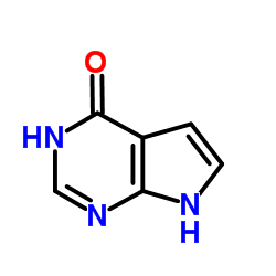 4-羟基吡咯并[2,3-d]嘧啶结构式