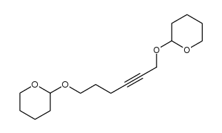 octahydro-2,2'-hex-2-yne-1,6-diyldioxy-bis-pyran结构式
