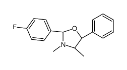 (2R,4S,5S)-2-(4-fluorophenyl)-3,4-dimethyl-5-phenyl-1,3-oxazolidine结构式