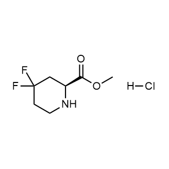 (S)-4,4-二氟哌啶-2-羧酸甲酯盐酸盐结构式