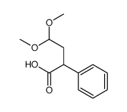 4,4-dimethoxy-2-phenylbutanoic acid Structure