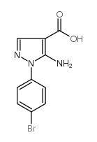 5-AMINO-1-(4-BROMOPHENYL)-1H-PYRAZOLE-4-CARBOXYLIC ACID Structure
