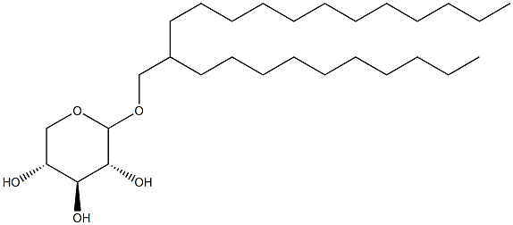 2-癸基十四烷基 D-吡喃木糖苷结构式