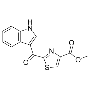 2-(1H-吲哚-3-基羰基)-4-噻唑羧酸甲酯结构式
