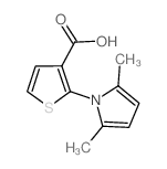 2-(2,5-dimethylpyrrol-1-yl)thiophene-3-carboxylic acid结构式