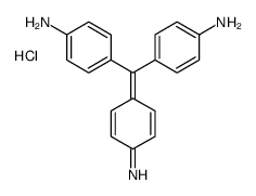 [4-[bis(4-aminophenyl)methylidene]cyclohexa-2,5-dien-1-ylidene]azanium,chloride结构式
